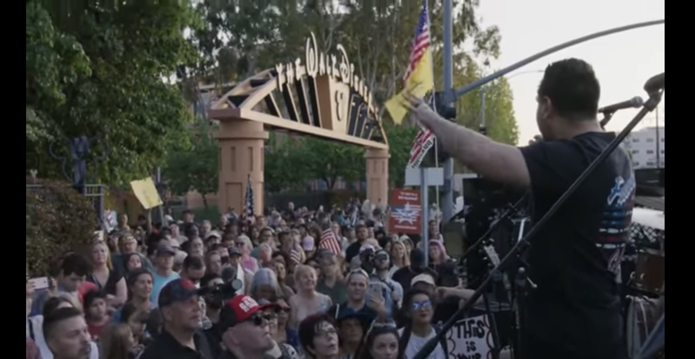 Hold the Line for Our Kids - Rally at Disney Headquarters