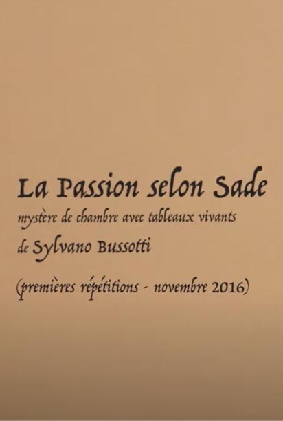 Après la Passion selon Sade