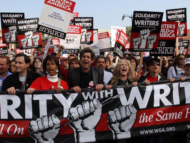 Hollywood Writers Approve of Strike as Shutdown Looms