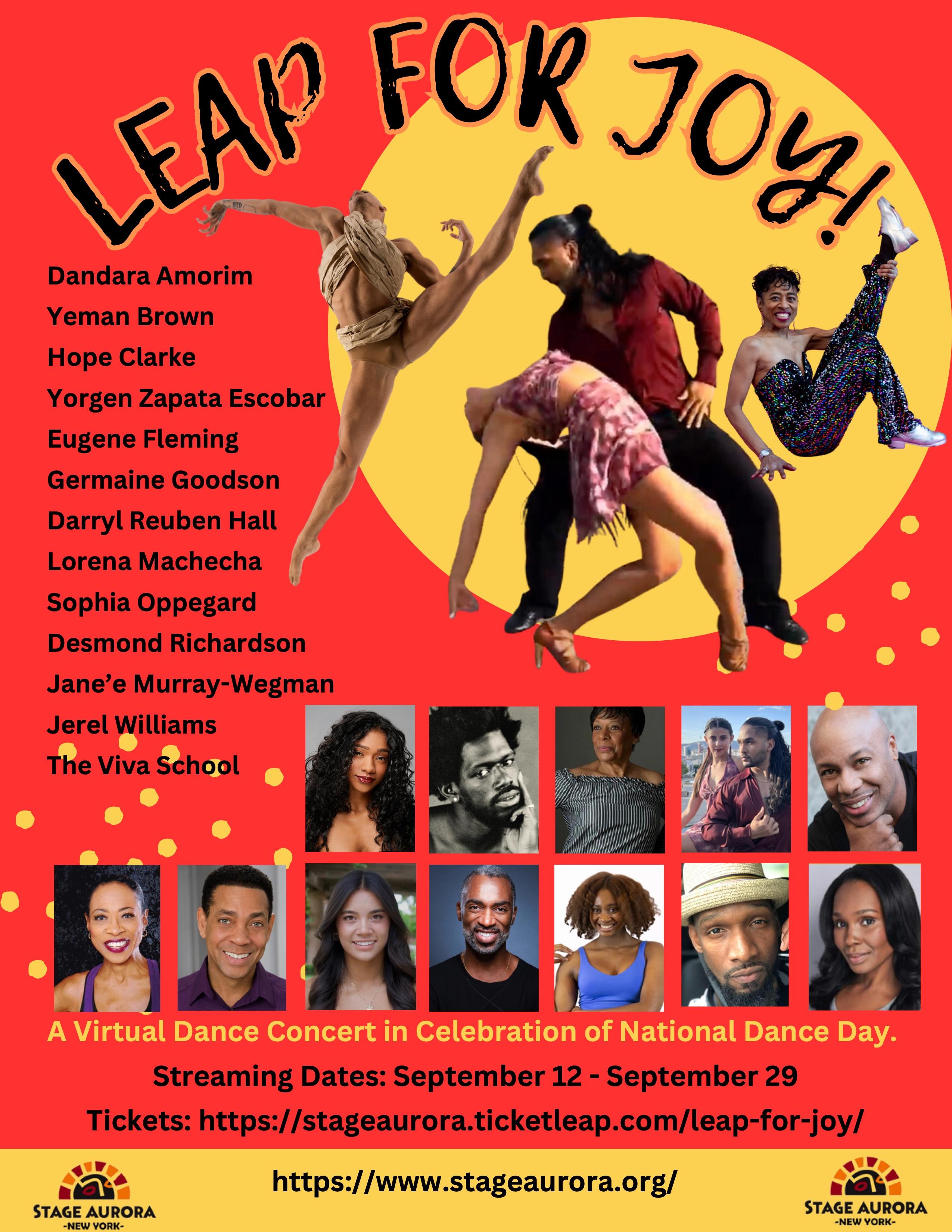 LEAP FOR JOY! In Celebration of National Dance Day