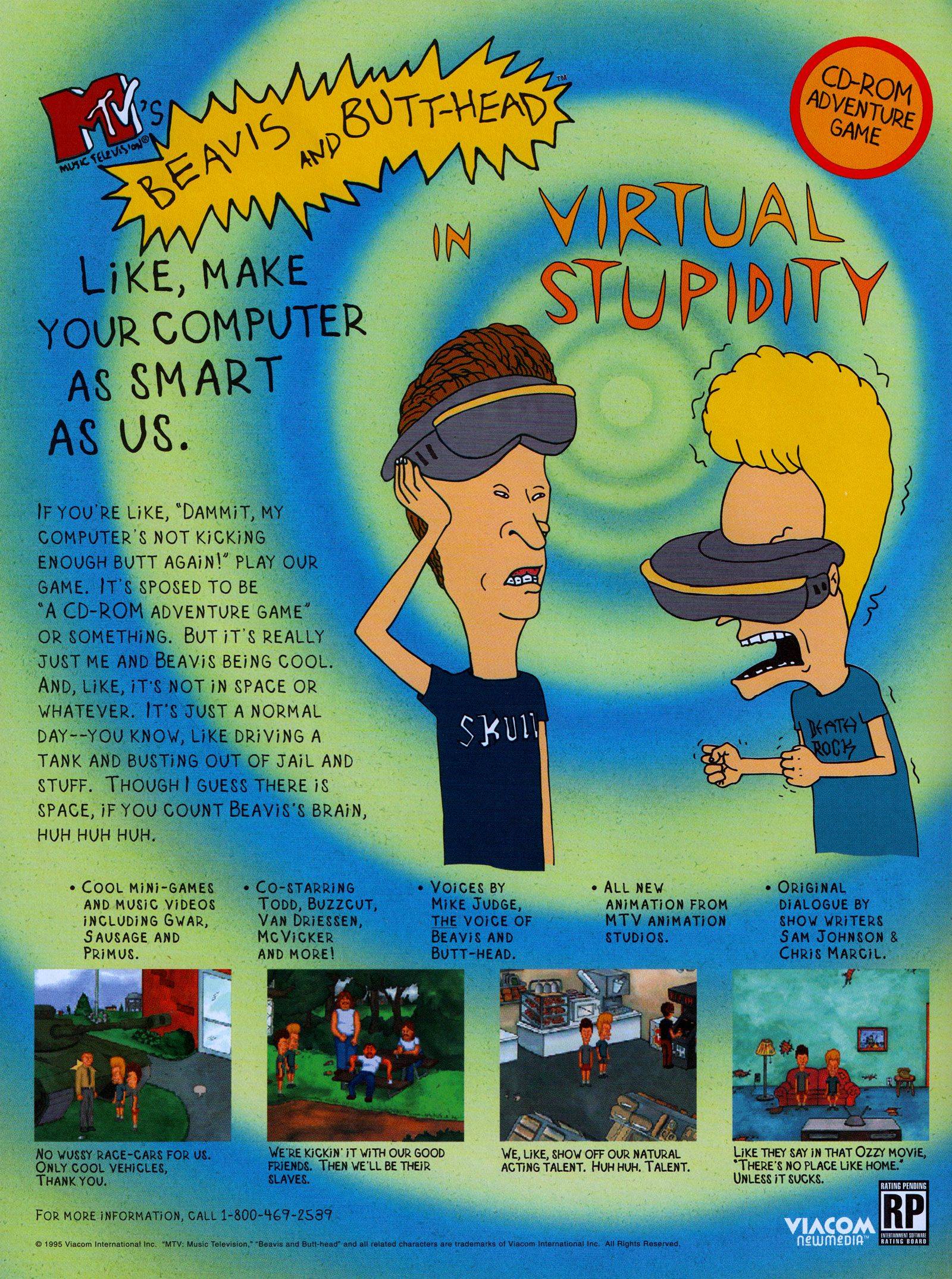 Beavis and Butt-Head in Virtual Stupidity